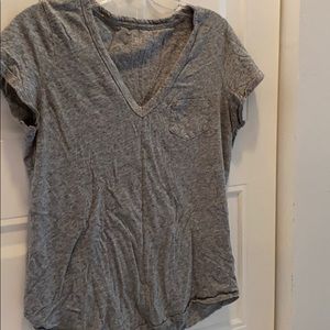 Gap grey loose v neck